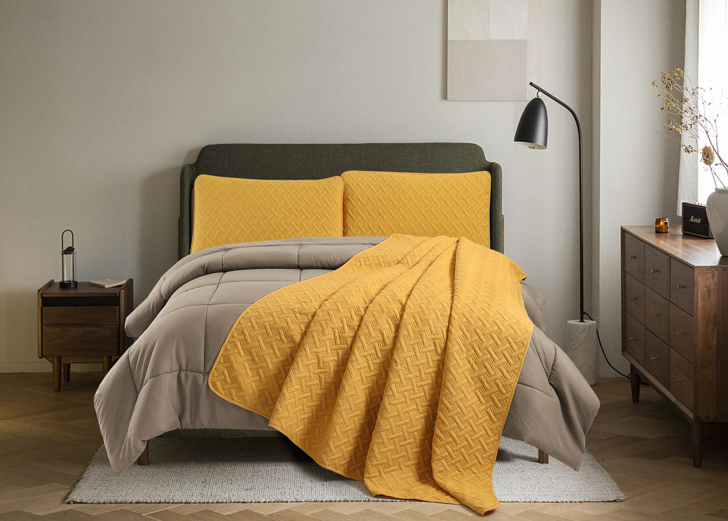 Colcha Pinsonic Spring doble vista